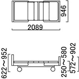 電動ベッド(カリストシリーズ) KA-2097B - 介護ベッド.shop